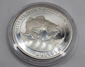 .999 SILVER NATIONAL FISHING GRAND SLAM COIN