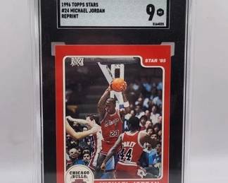 1996 TOPPS STARS MICHAEL JORDAN ROOKIE RP. SGC 9!