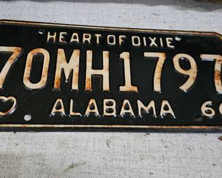 VINTAGE LICENSE PLATE