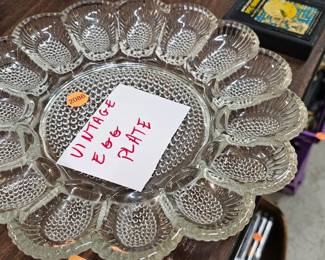 VINTAGE EGG PLATE
