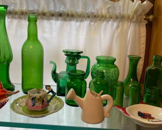 Green Glass Items
