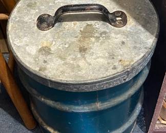 Vintage Galvanized Can