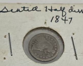 1847 Seated Half Dime