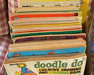 Vintage Coloring and Drawing Books