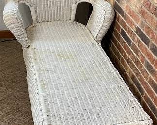 Wicker Chaise Lounger