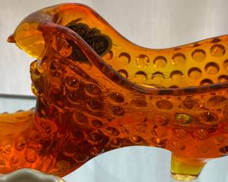 Fenton Glass Cat and Shoe