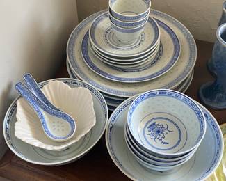 Blue and White China Bowls