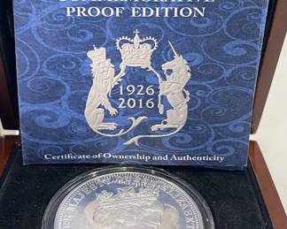Queen Elizabeth Commemorative Proof