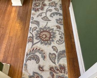 indoor floral wood runner 