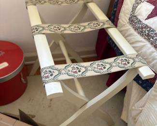 vintage scheibe wood luggage rack 