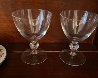 crystal goblets