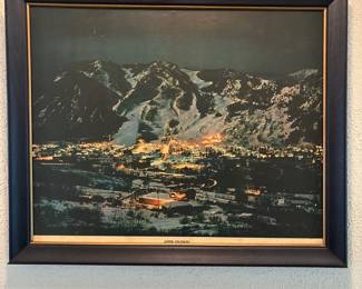 aspen colorado photo skiing mountain vintage 