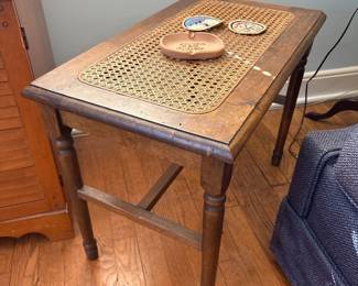 French Provincial Cane Bench 