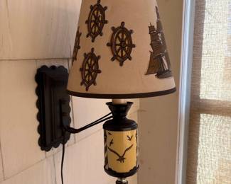 vintage sailboat sconce 