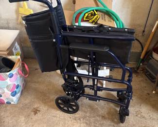 Carex Foldable Portable Drive Steel Transport Chair Series Wheelchair
