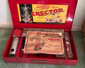 Vintage "Sensational New Erector" Set - A.C. Gilbert Company - circa 1938