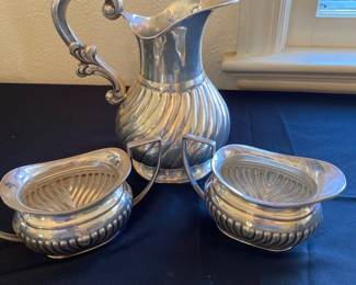 Crafton Silver Plated Milk Jug Sugar Creamer 