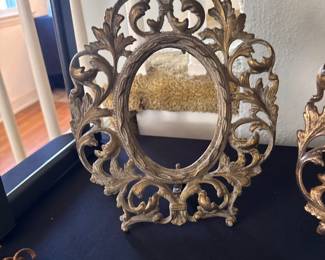 gilt frame antique pair