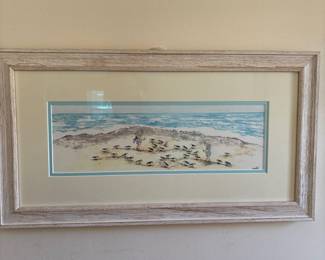 landscape seashore water color