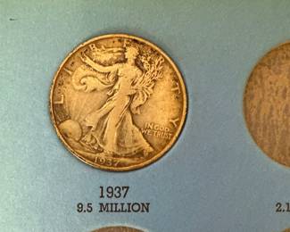 1937 Walking Liberty Half Dollar 