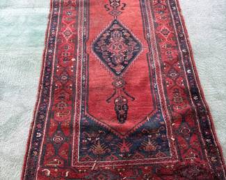 ancient kurdish runner area rug 