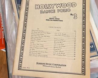 Hollywood Dance Folio No. 3 - sheet music collection 