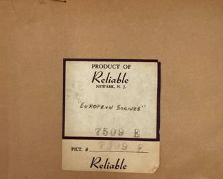 European scenes "product of reliable newark, nj"