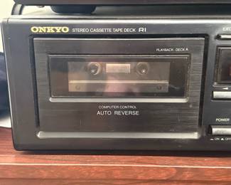 Onkyo TA- RW244 High Speed Dub Auto Rev Dual Cassette Tape Deck  