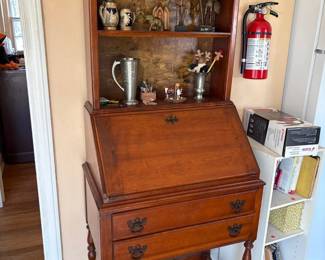 Solid Wood Secretary Cabinet 