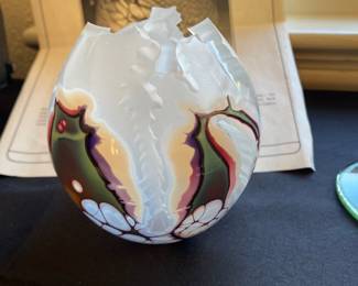 noel lave blown glass 