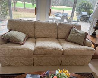Highland House sofa's a Pair of them. 82" long X 40"d x 34" h 