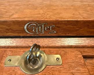 Cutler Antique Tiger Oak Roll Top Desk BUY IT NOW $1000