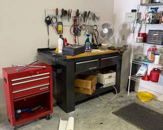 Tools and craftsman tool bench and carrier