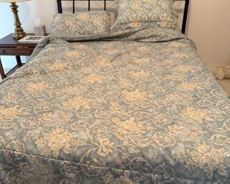 Metal head board queen size bed includes mattress and box spring BUY IT NOW $250