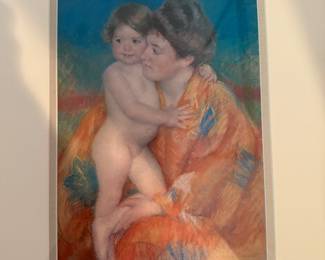 Woman with Baby By Mary Cassatt framed print
