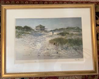 Ray Ellis Lithograph 680/750 Museum glass framed with protective glass. BUY IT NOW $300