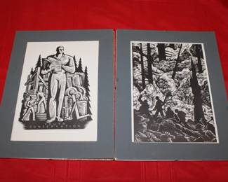 Kessler, Friedolin 1913-1995 A  pair of Prints framed no glass