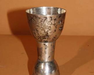 Sterling Small Chalice, O.O.C. 63.2 grams total weight  (A Jigger and a Pony Shot)