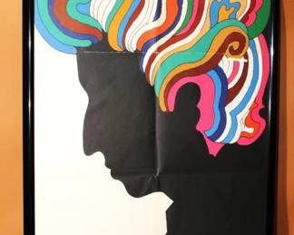 Vintage 1966 Milton Glaser Dylan Poster 33" x 22"