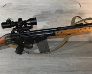 Cetme Sporter 308 Rifle SN 33582 w/ scope, bipod, 40.5" overall length, 19.5" barrel, **ATF LAWS APPLY**