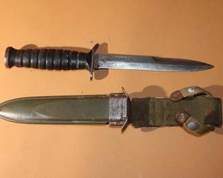 Camillus WW2 US M4 Bayonet w/ Scabbard L2