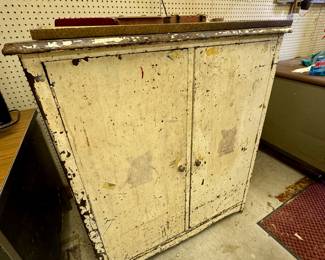 Vintage Child's Changing Table & Cabinet