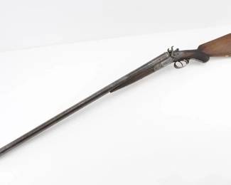 Make: G Hemenway
Model: SBS
Caliber: 12 GA
Action: Break
Barrel: 32
Bore: Bright
Serial # 8545
Condition: Excellent
Crafted by G. Hemenway in the early 1930s, this rare side-by-side 12 gauge shotgun features intricate engraving, a checkered walnut stock, and dependable double-barrel action. Renowned for its balanced handling and historical significance in both sporting pursuits and law enforcement circles, its design embodies American craftsmanship and an enduring legacy, making it a highly coveted collectible. Please see photos.