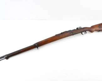 Make: NVM
Model: Turkish 98
Caliber: 8MM
Action: Bolt
Barrel: 26
Bore: Dark
Serial # 21576
Condition: Good/Needs bolt
Importer: NVI
This NVM NVI Turkish 98 8mm rifle, lacking its bolt, represents a significant piece of military history. Produced between 1903 and the early 1920s, it was part of Turkey's modernization efforts, adapted from the German Mauser 98 design. Used during the Balkan Wars and World War I, it served as a backbone of the Ottoman and early Turkish forces. Its robust construction reflects the era's transition from older models to more modern firearm technologies.This Rifle is sold without the Bolt. Please see photos.