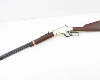 Make: Henry
Model: Golden Boy
Caliber: .22 MAGNUM
Action: Lever
Barrel: 20.5
Bore: Frosty
Serial # GB117532M
Condition: Great
The Henry Repeating Arms .22 Magnum with an octagonal barrel is a finely crafted lever-action rifle known for its precision and durability. Manufactured in the early 2000s, it features a 20-inch octagonal barrel, walnut stock, and solid steel receiver. Renowned for its smooth operation, it has seen use in recreational shooting and small-game hunting, gaining popularity among collectors and enthusiasts for its classic design and reliable performance. Its craftsmanship makes it a staple in American rifle tradition. Please see photos.