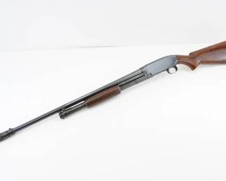 Make: Winchester
Model: 12
Caliber: 16 GA
Action: Pump
Barrel: 26.5
Bore: Shiny
Serial # 948019
Condition: Good
Manufactured in 1942, this Winchester shotgun boasts a modified choke for enhanced shot pattern control and displays an engraved serial number on its receiver bar that verifies its authentic production lineage. Reflecting the ingenuity and resilience of its era, it served in both sporting pursuits and defensive roles. Please see photos.e