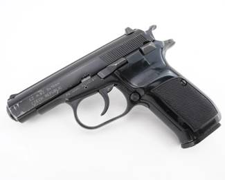 Make: CZ
Model: m. 82
Caliber: 9x18mm
Action: Semi
Barrel: 3.75
Bore: Bright
Serial # 81475
Condition: Good
Importer: PW ARMS
This CZ PW ARMS M.82, chambered in 9x18mm, was produced in 1988. Renowned for its precision and durability, the M.82 features a robust design with a reliable blowback system, ensuring smooth operation. Its ergonomic frame offers a comfortable grip, making it ideal for both collectors and shooters. Please see photos.