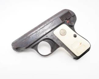 Make: AG
Model: Soc K
Caliber: .22 LR
Action: Semi
Barrel: 2.5
Bore: Frosty
Serial # 128972
Condition: Good
Importer: NVI
This AG Soc K .22LR, produced in the early 1970s, showcases precision engineering and reliable performance with its streamlined single-magazine system. Valued for its smooth feed and consistent accuracy, it became a favorite among competitive marksmanship enthusiasts and played a notable role in grassroots shooting events. Please see photos.