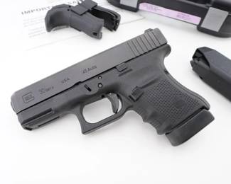 Make: Glock
Model: 30 Gen 4
Caliber: .45 AUTO
Action: Semi
Barrel: 3.5
Bore: Minty
Serial # AAL9736
Condition: Excellent
This Glock 30 Gen 4 .45 Auto offers exceptional reliability with its upgraded night sights for enhanced visibility in low-light conditions. Featuring a comfortable grip and precision engineering, it ensures superior control and accuracy. This pistol combines power, accuracy, and durability, making it an ideal choice for both defense and sport shooting. Its sleek design and enhanced features provide a top-tier shooting experience.Comes with a factory case and two magazines. Please see photos.