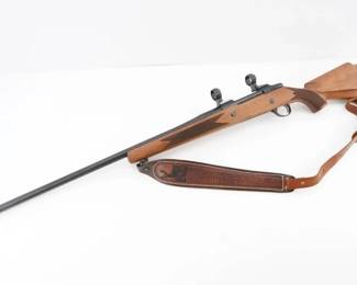Make: Sako
Model: AV
Caliber: 375 H&H
Action: Bolt
Barrel: 25
Bore: Bright
Serial # 608423
Condition: Excellent
The Sako AV 375 H&H is a rare Finnish bolt-action masterpiece, manufactured in the late 1980s and chambered in the renowned .375 H&H Magnum. Boasting precision rifling, an adjustable trigger, and robust construction, it delivered exceptional accuracy for dangerous game pursuits. Celebrated on African safari hunts, its operational excellence and cultural significance in big game hunting have made it a prized collector’s piece. With scope rings. Please see photos.